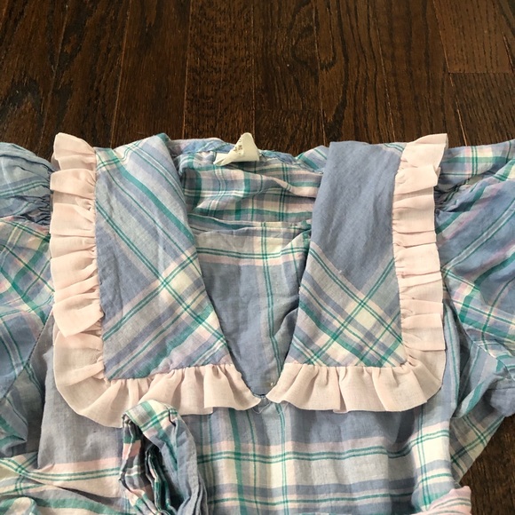 Vintage Ruth of Carolina Girls 12 Pastel Colors A-Line Ruffled Puff Sleeve Dress - Picture 4 of 12